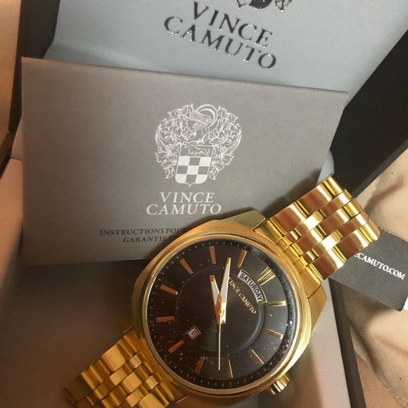 Vince Camuto Men’s Gold Watch - Picture 2 of 3